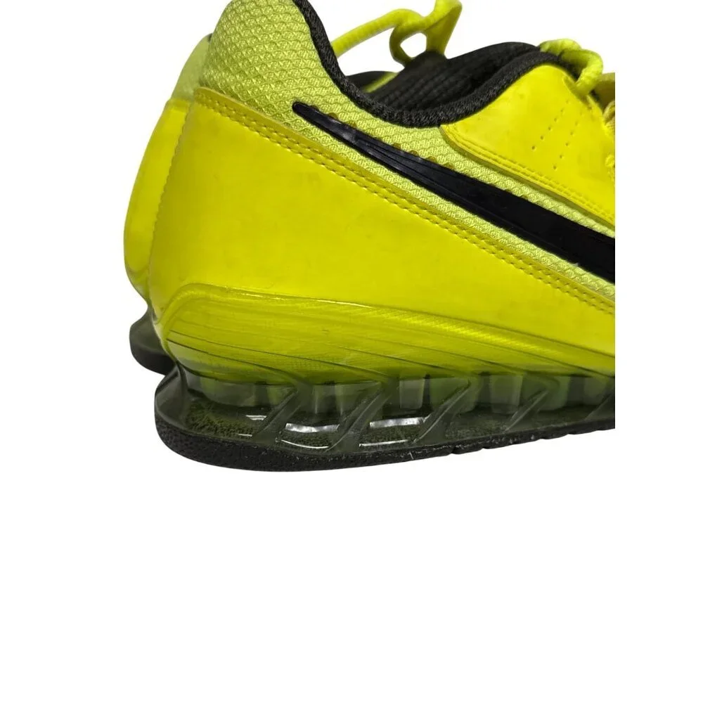Nike Romaleos 2 Men's Weight Lifting Shoes Volt Yellow Gym 476927-730 Size 12 - Picture 6 of 12